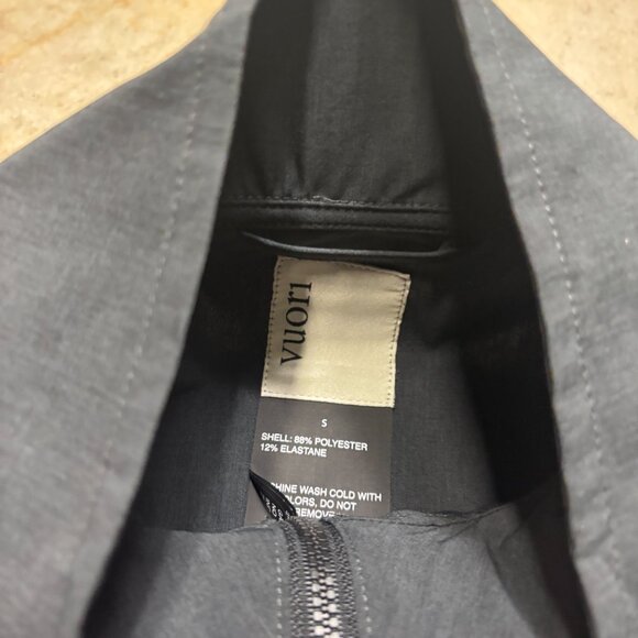 Vuori Venture Track Jacket Mens Small Black Linen Texture Full Zip Athletic NWT - Picture 5 of 10